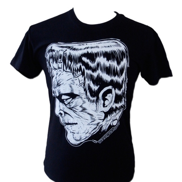 Mens Low Brow Art Frankie Tattoo Artist Tee L or XXL - Picture 2 of 5